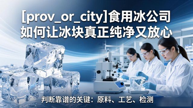 河西食用冰公司如何让冰块真正纯净又放心