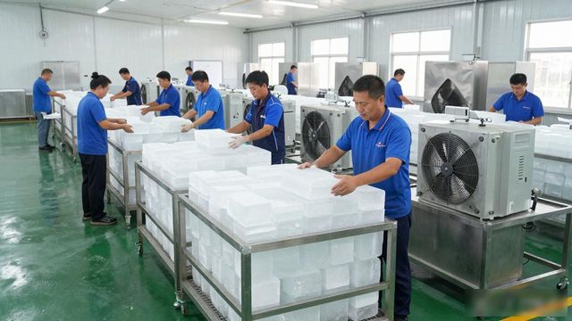 河西夏季车间降温冰块，工厂师傅都在用这个方法